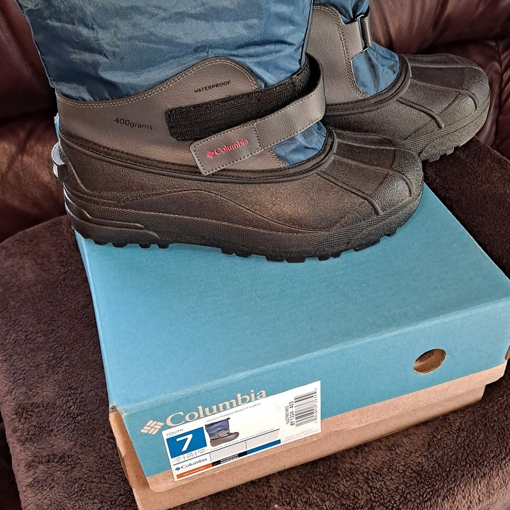 Columbia Powderbug Forty -Petrol Blue Winter Snow Boots